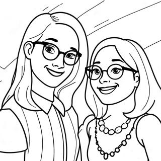 Liv och Maddie Målarbild | Liv och Maddie målarbild