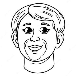 Blank Face Coloring Page for Kids | Blank Face coloring page