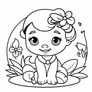 Baby Jasmine Cute Coloring Page | Baby Jasmine coloring page