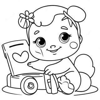 Bebê Jasmine Páginas para Colorir