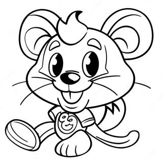 Chuck E Cheese Coloring Page | Chuck E Cheese coloring page