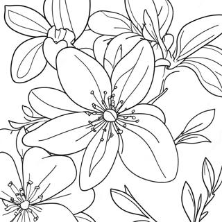 Flor de Naranja Páginas para Colorear