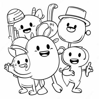Funny Meme Characters Coloring Page | Meme coloring page