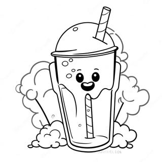 Slushie Coloring Page | Slushie coloring page
