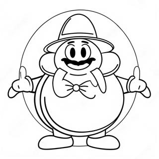 Funny Eggman with a Big Smile Coloring Page | Eggman coloring page