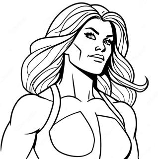 She Hulk Kleurplaten