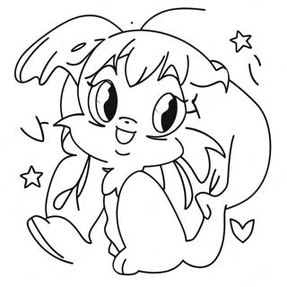 Tokyo Mew Mew färgläggningssida | Tokyo Mew Mew målarbild