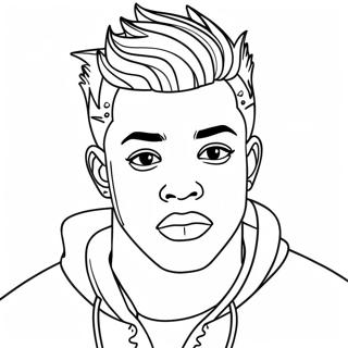 XXXTentacion Coloring Page | XXXTentacion coloring page