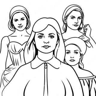 Starke Frauen in der Geschichte Ausmalbild | Monat der Frauengeschichte Ausmalbild