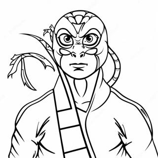 Cobra Kai Hawk Coloring Page | Cobra Kai Hawk coloring page