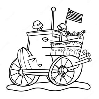 Vibrant 16 de Septiembre Parade Coloring Page | 16 de Septiembre coloring page