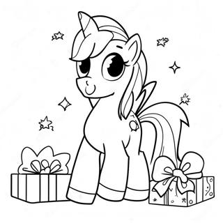 My Little Pony julmålarbok | Min Lilla Pony Jul målarbild