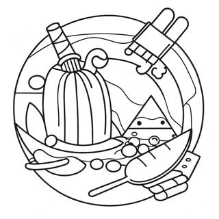 Pixel Coloring Page for Kids | Pixel coloring page