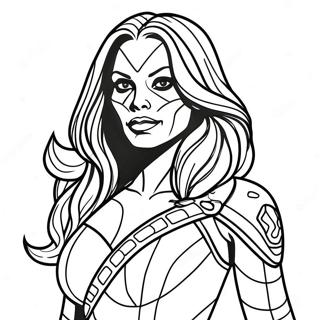 Gamora Coloring Page | Gamora coloring page