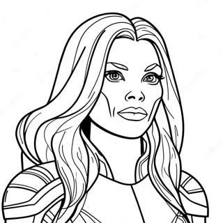 Gamora Coloring Pages