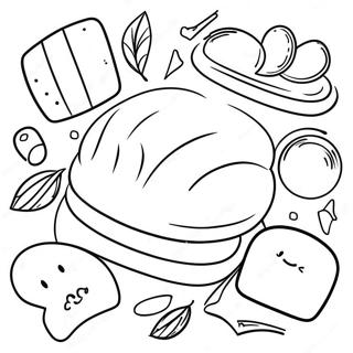 Barbearia do Pão Páginas para Colorir