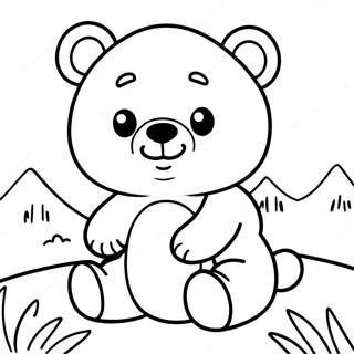Little Bear Coloring Page | Little Bear coloring page