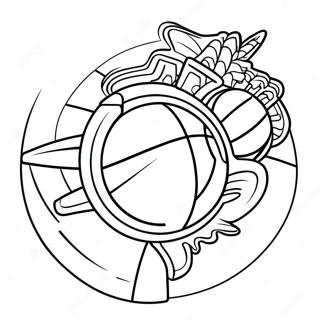 NBA Logo Coloring Page | NBA Logo coloring page
