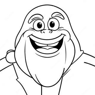Grimace Character Coloring Page | Grimace coloring page