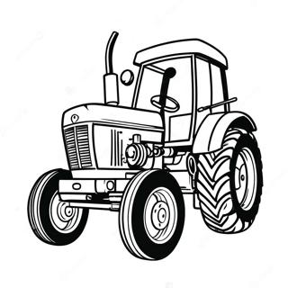 Pulling Tractor Coloring Page | Pulling Tractor coloring page