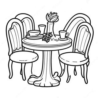 Lalo Table Coloring Page | Lalo Table coloring page