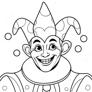 Jester Coloring Page | Jester coloring page