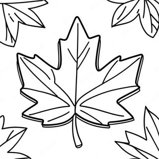 Canada Maple Leaf Coloring Page | Canada coloring page