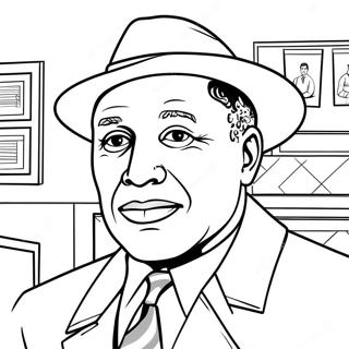Garrett Morgan Inventor Coloring Page | Garrett Morgan coloring page