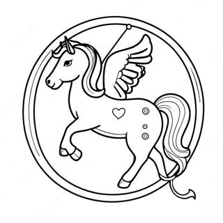 Sagittarius Zodiac Sign Coloring Page | Sagittarius coloring page