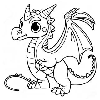 SandWing Dragon Coloring Page | SandWing Dragon coloring page