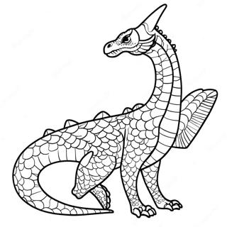 Majestic SandWing Dragon Coloring Page | SandWing Dragon coloring page