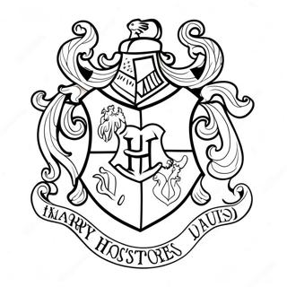 Harry Potter House Crest Coloring Page | Harry Potter House coloring page