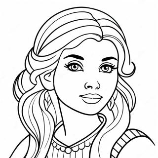 Beautiful Girl Coloring Page | Beautiful Girl coloring page