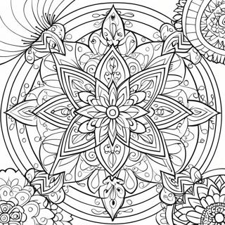Sacred Geometry Mandala Coloring Page | Sacred Geometry coloring page