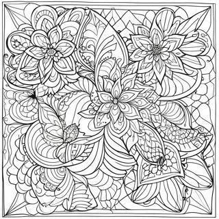 Intricate Sacred Geometry Patterns Coloring Page | Sacred Geometry coloring page