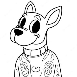 Stoner Scooby Doo Coloring Page | Stoner Scooby Doo coloring page