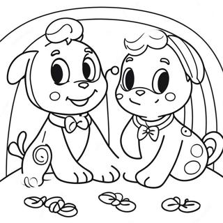 Vibrant Violet Rainbow High Friends Coloring Page | Violet Rainbow High coloring page