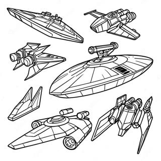 Star Wars Ships Coloring Page | Star Wars Ships coloring page