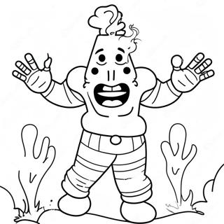 Fiery Zozobra Coloring Page | Zozobra coloring page