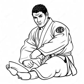 Jiu Jitsu Coloring Page | Jiu Jitsu coloring page