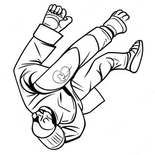 Jiu Jitsu Coloring Pages