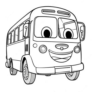 Tayo der kleine Bus Ausmalbild | Tayo der kleine Bus Ausmalbild