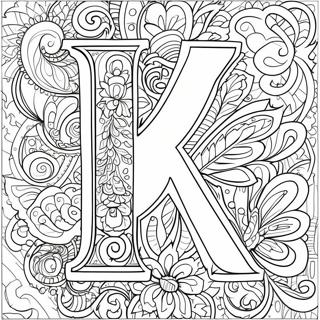 Letter K Coloring Page | Letter K coloring page