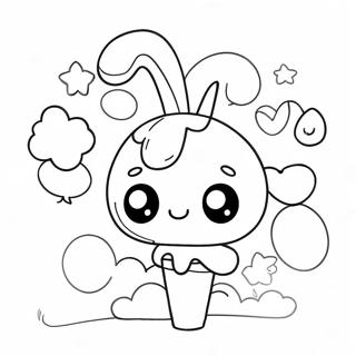 Cute Pikmi Pops with Accessories Coloring Page | Pikmi Pops coloring page