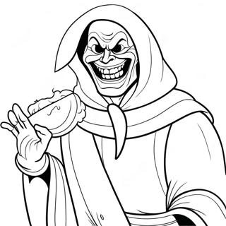 Artistic Terrifier Character Coloring Page | Terrifier coloring page