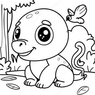 Rainforest Animals Coloring Page | Rainforest Animals coloring page