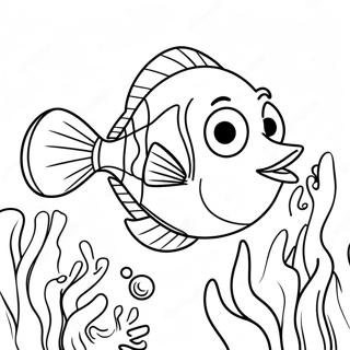 Easy Dory Coloring Page | Easy Dory coloring page
