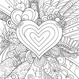 Love is Love Heart Coloring Page | Love is Love coloring page