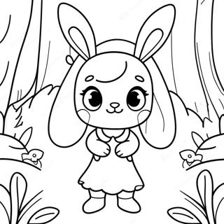Anime Bunny Girl Coloring Pages