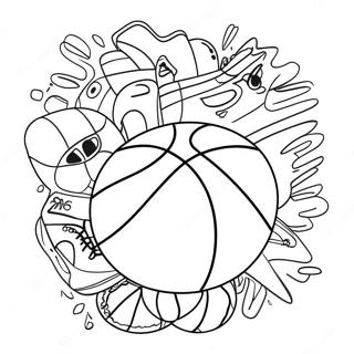 Basketball Coloring Pages